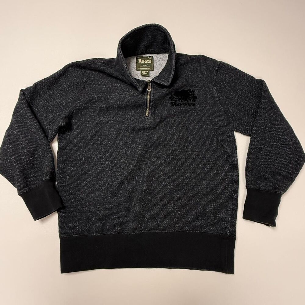 Roots Women's Grey and Black Sweatshirt